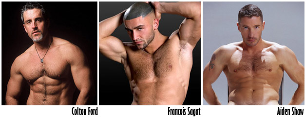 Colton Ford, Francois Sagat and Aiden Shaw