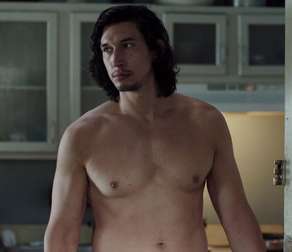 Adam Driver shirtless